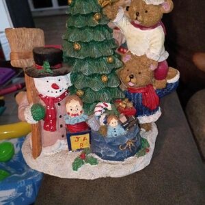 Festive Christmas Figurine plays Music